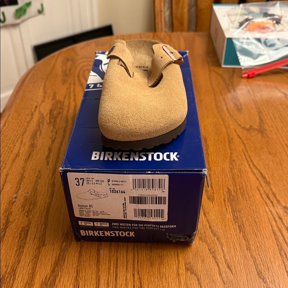 Birkenstock Light Brown Suede Slippers